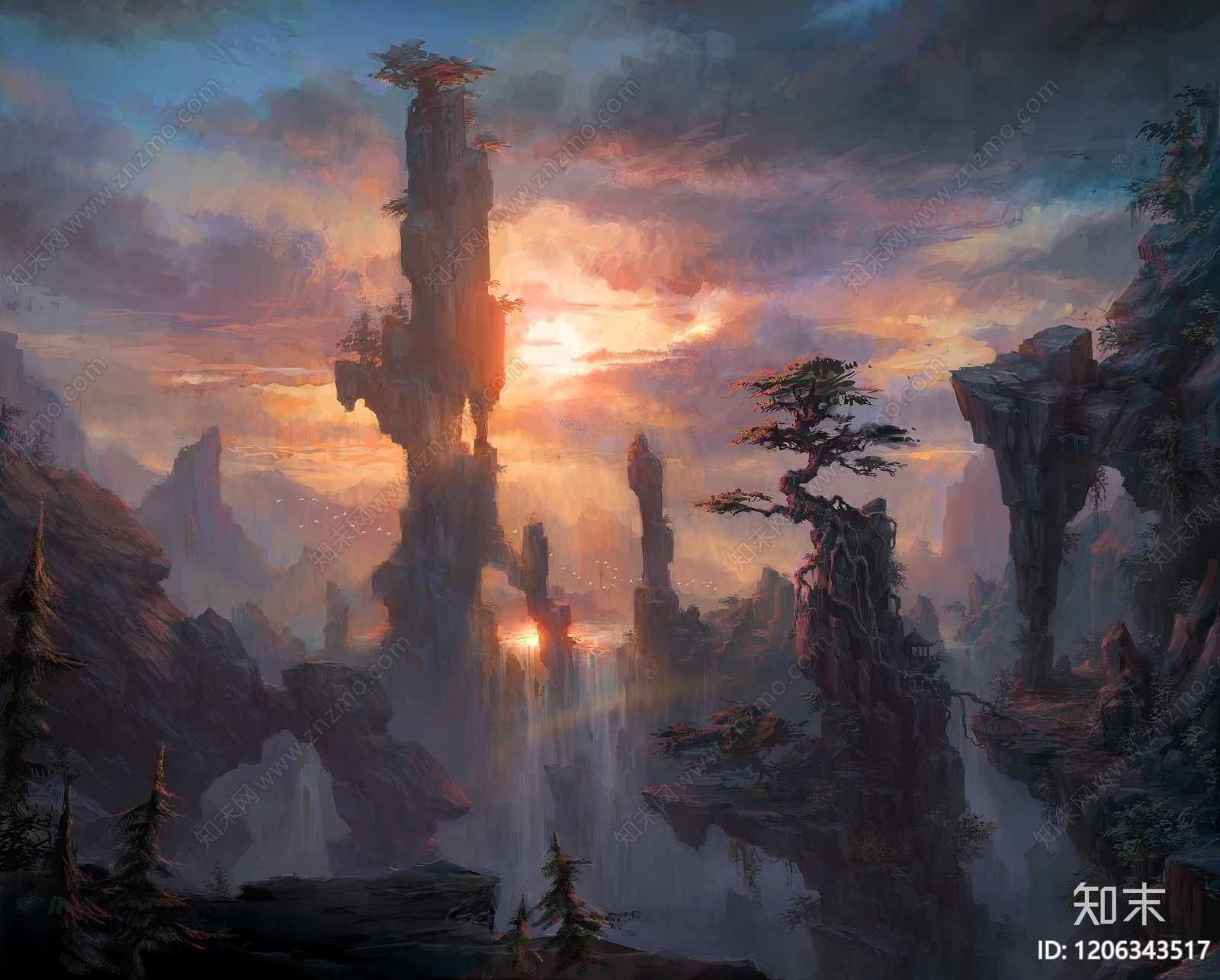 现代中式其他风景贴图下载【ID:1206343517】