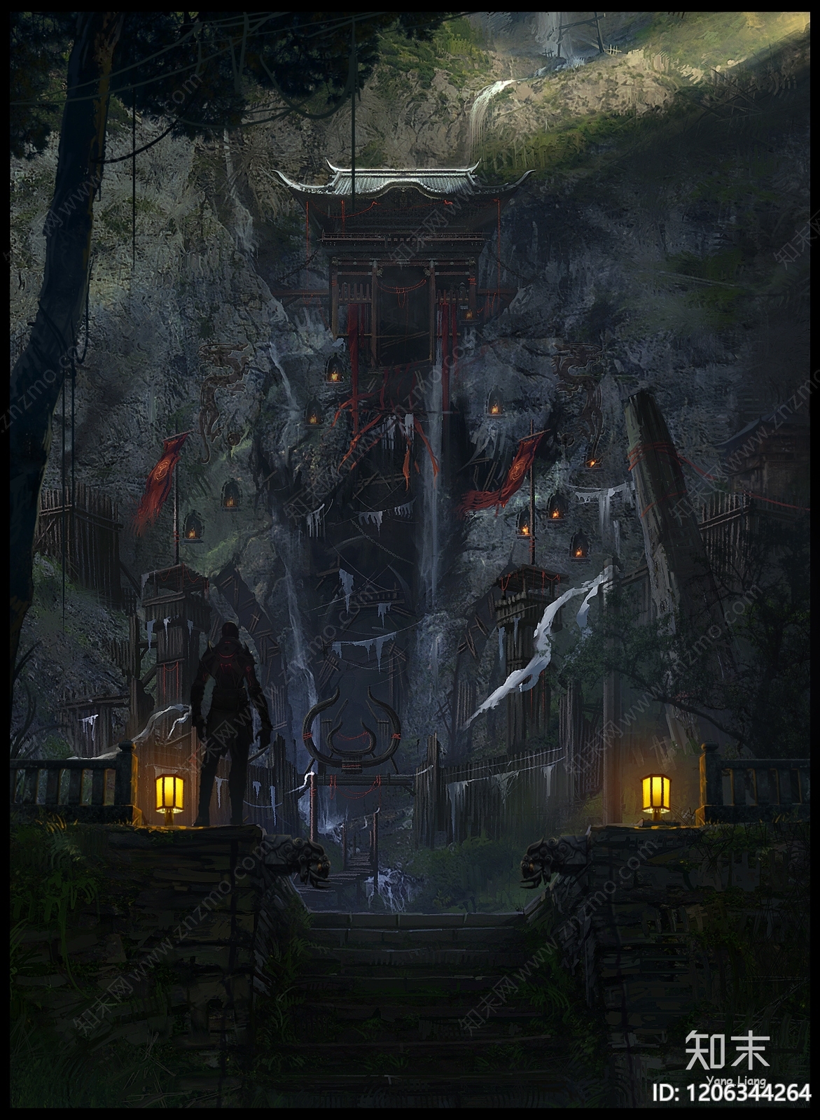 现代中式建筑群贴图下载【ID:1206344264】