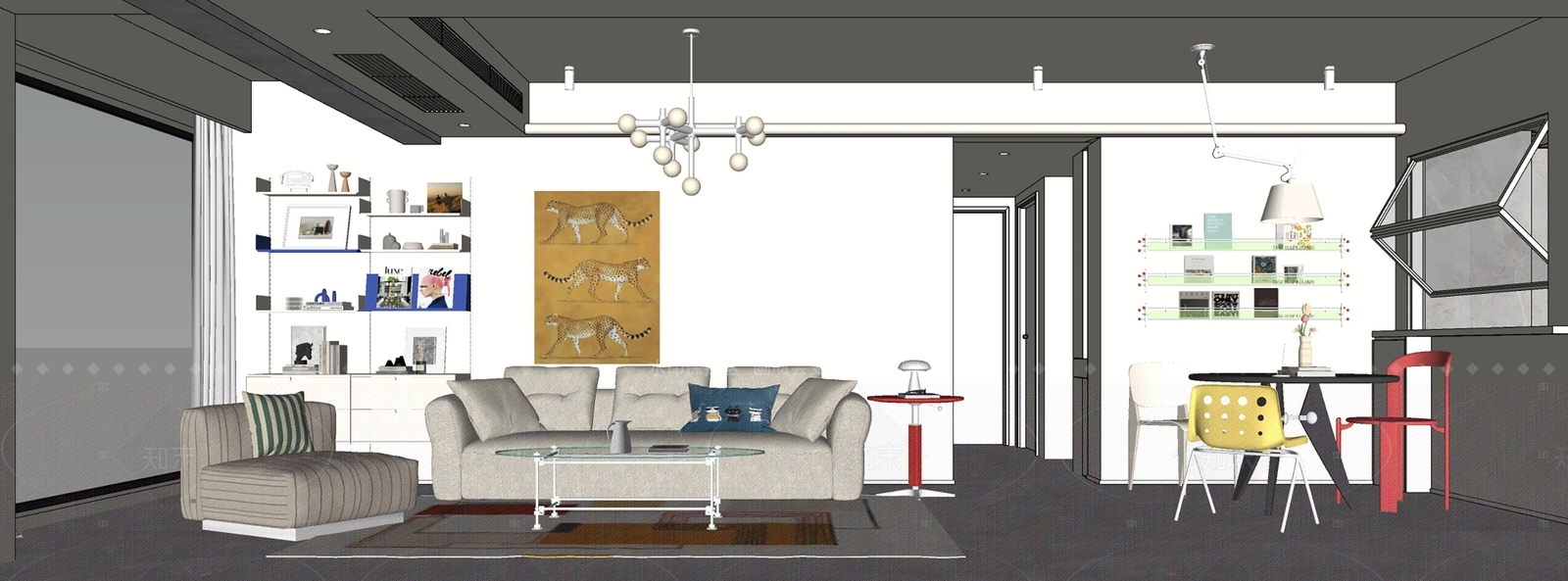 艺术挂画挂画SU模型下载【ID:1227446859】