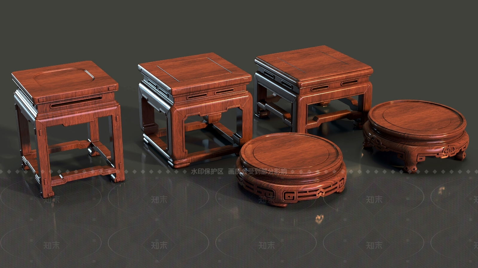 新中式中式其他家具3D模型下载【ID:1206346644】