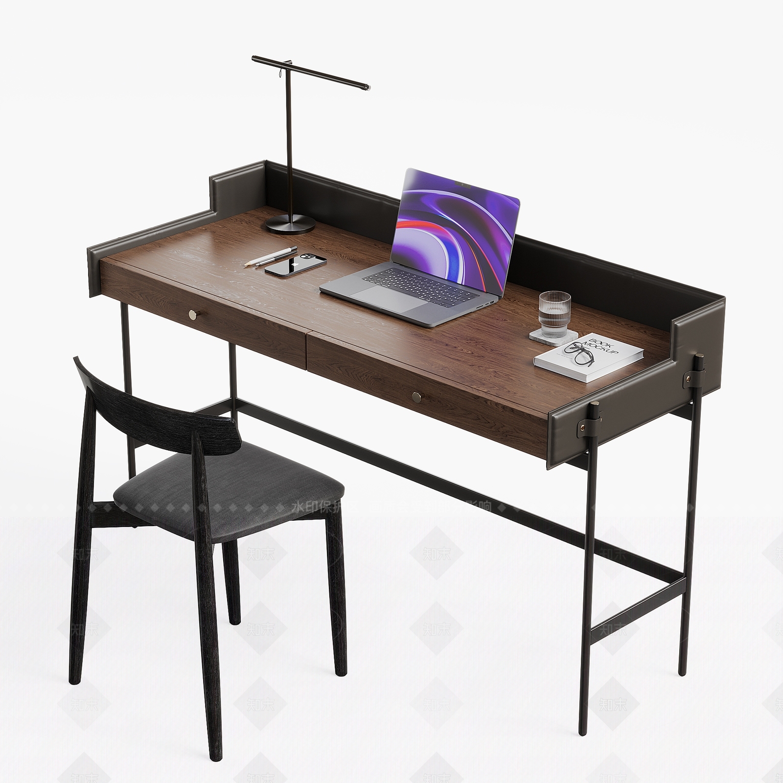 现代办公桌椅3D模型下载【ID:1206351123】