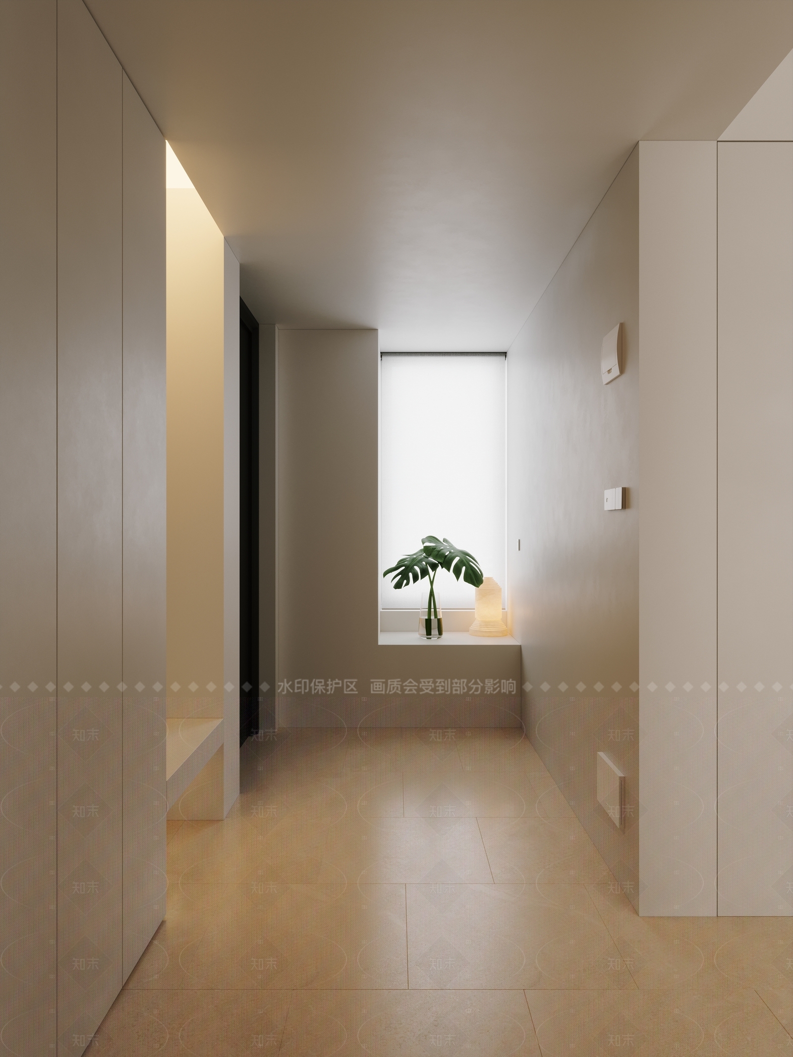 现代极简玄关3D模型下载【ID:1206357768】