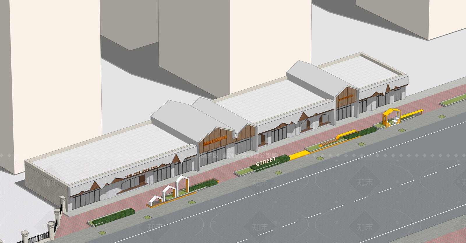 现代新中式其他公共建筑SU模型下载【ID:1206363900】