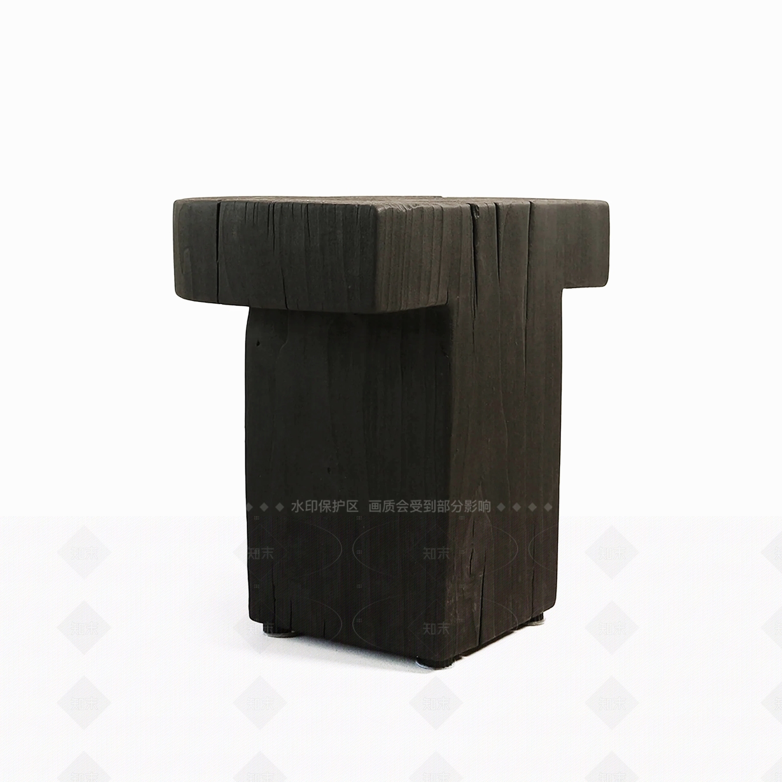 中古侘寂沙发凳3D模型下载【ID:1206364969】