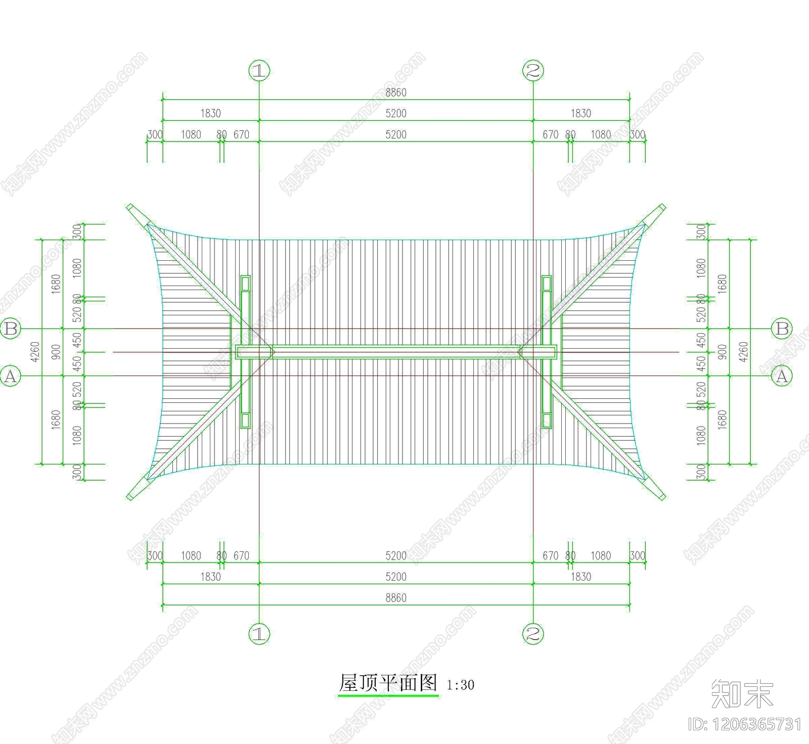 其他古建筑cad施工图下载【ID:1206365731】