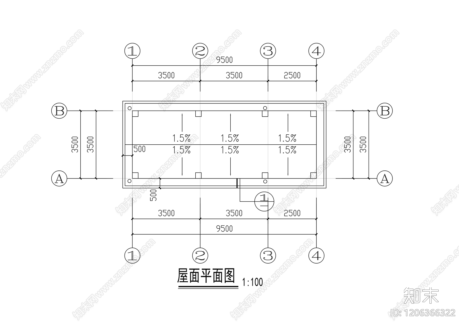 现代门卫室建筑cad施工图下载【ID:1206366322】