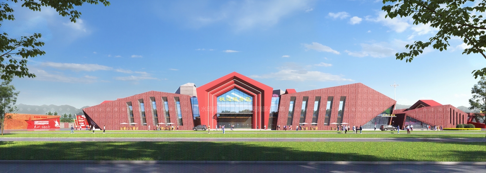 中式新中式收费站SU模型下载【ID:1206374837】