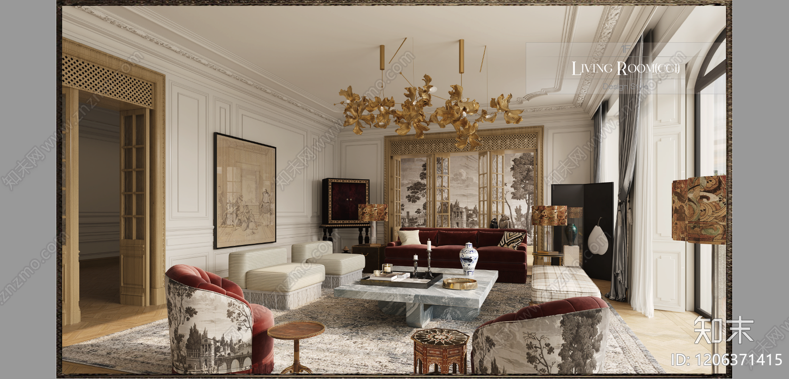 法式欧式别墅下载【ID:1206371415】