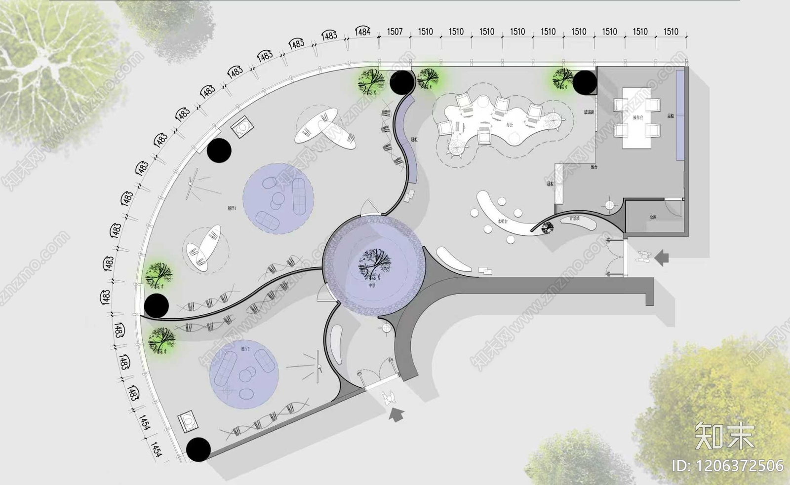 现代其他工装空间施工图下载【ID:1206372506】