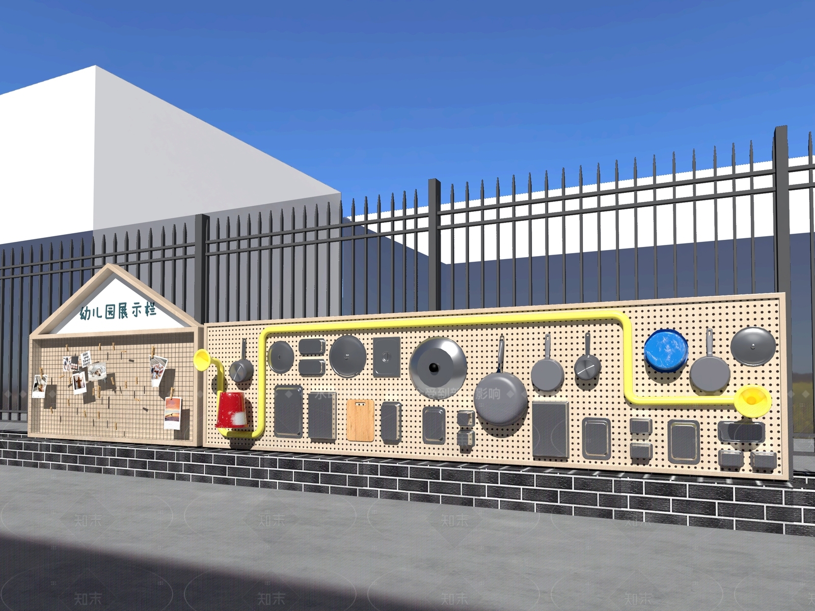 现代幼儿园3D模型下载【ID:1206374742】