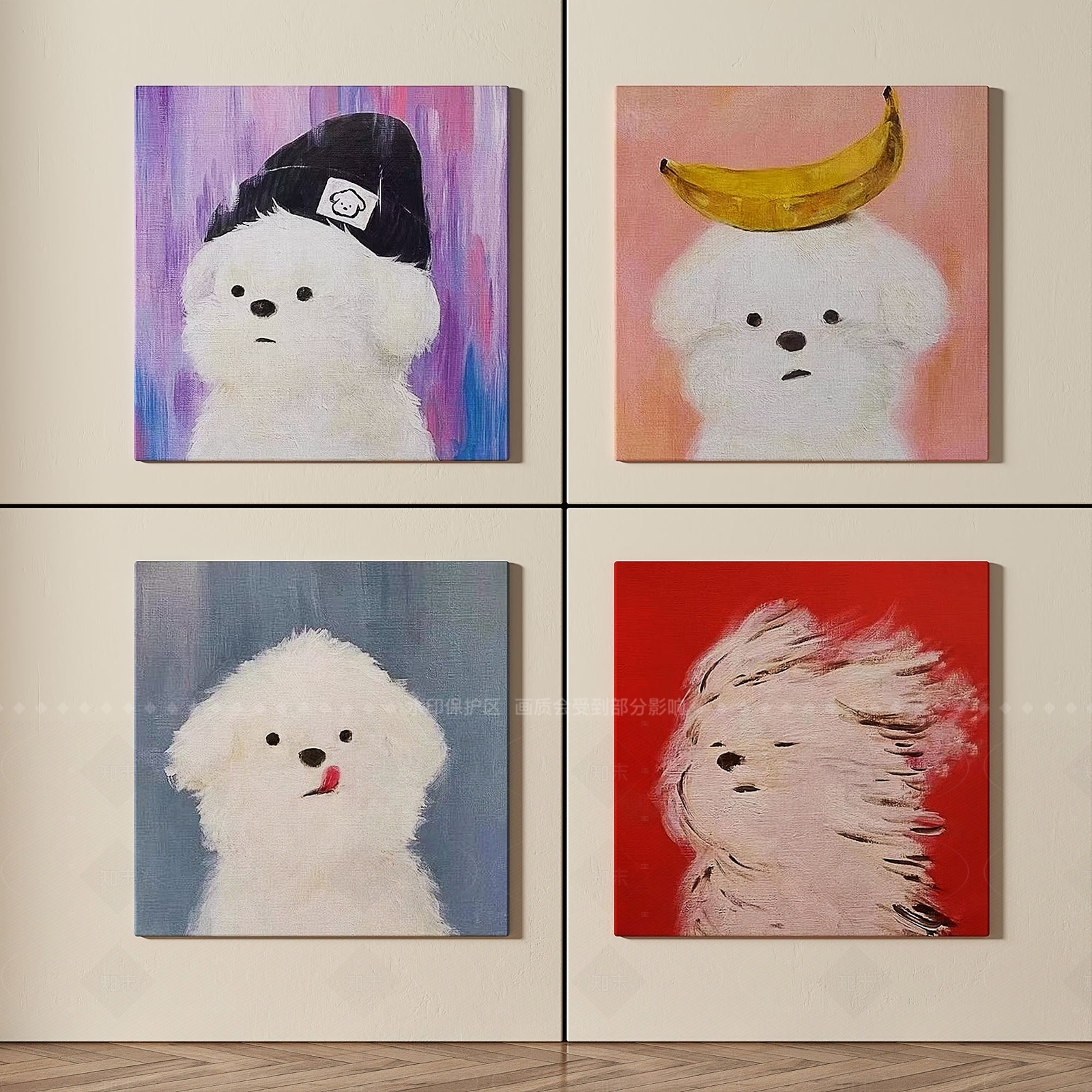 现代简约挂画3D模型下载【ID:1206378343】
