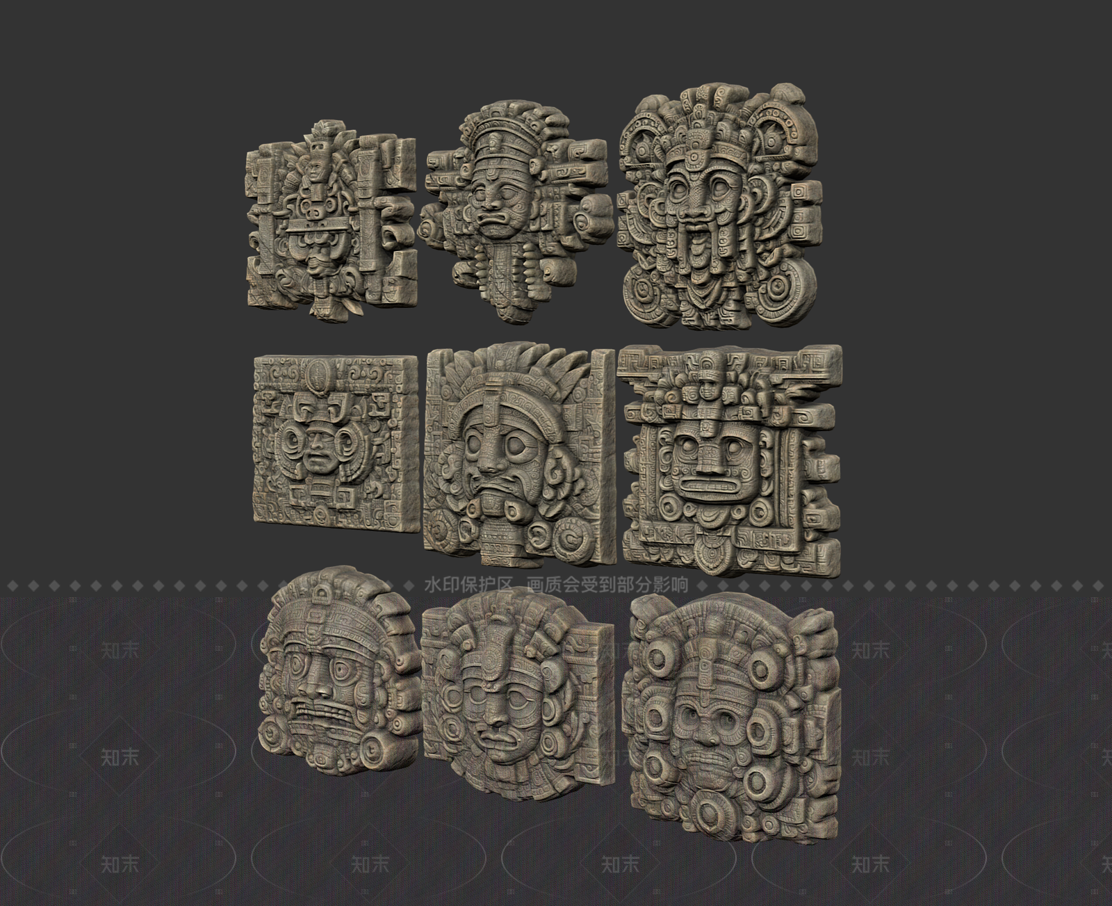 现代挂件3D模型下载【ID:1206382507】