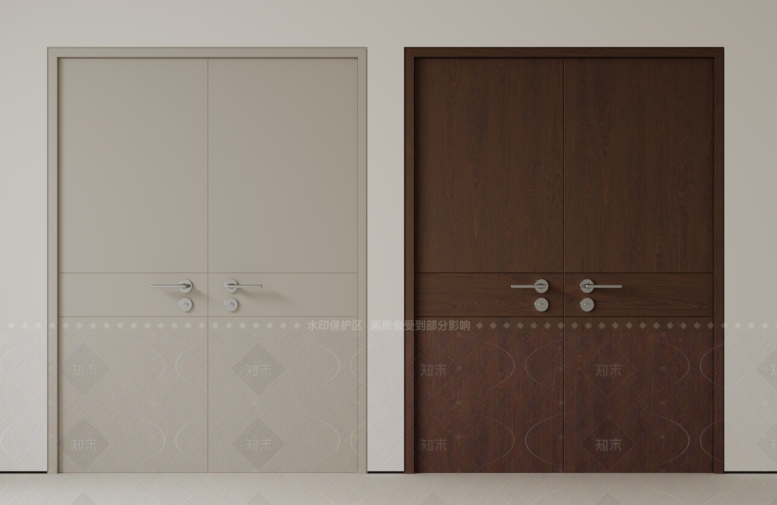 现代中古双开门3D模型下载【ID:1206383632】