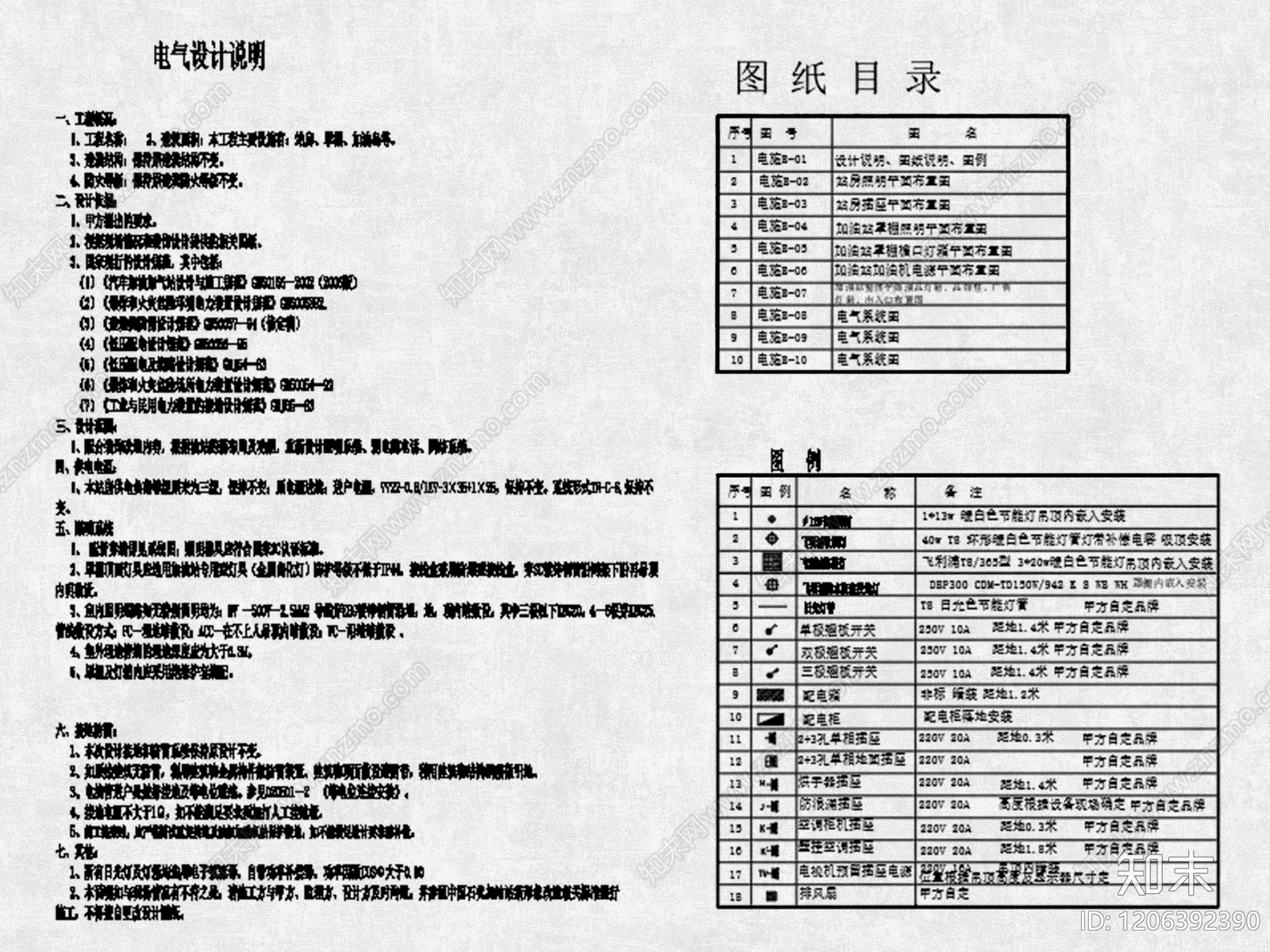 电气图施工图下载【ID:1206392390】