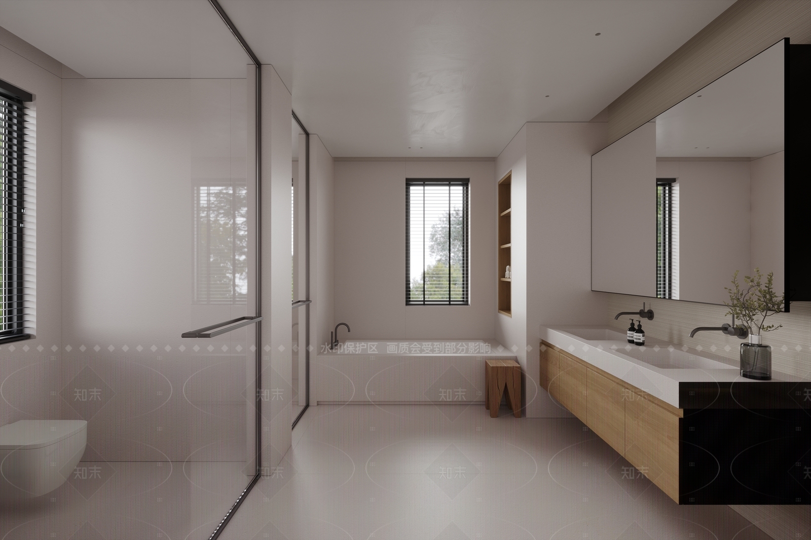 现代极简卫生间3D模型下载【ID:1206426276】