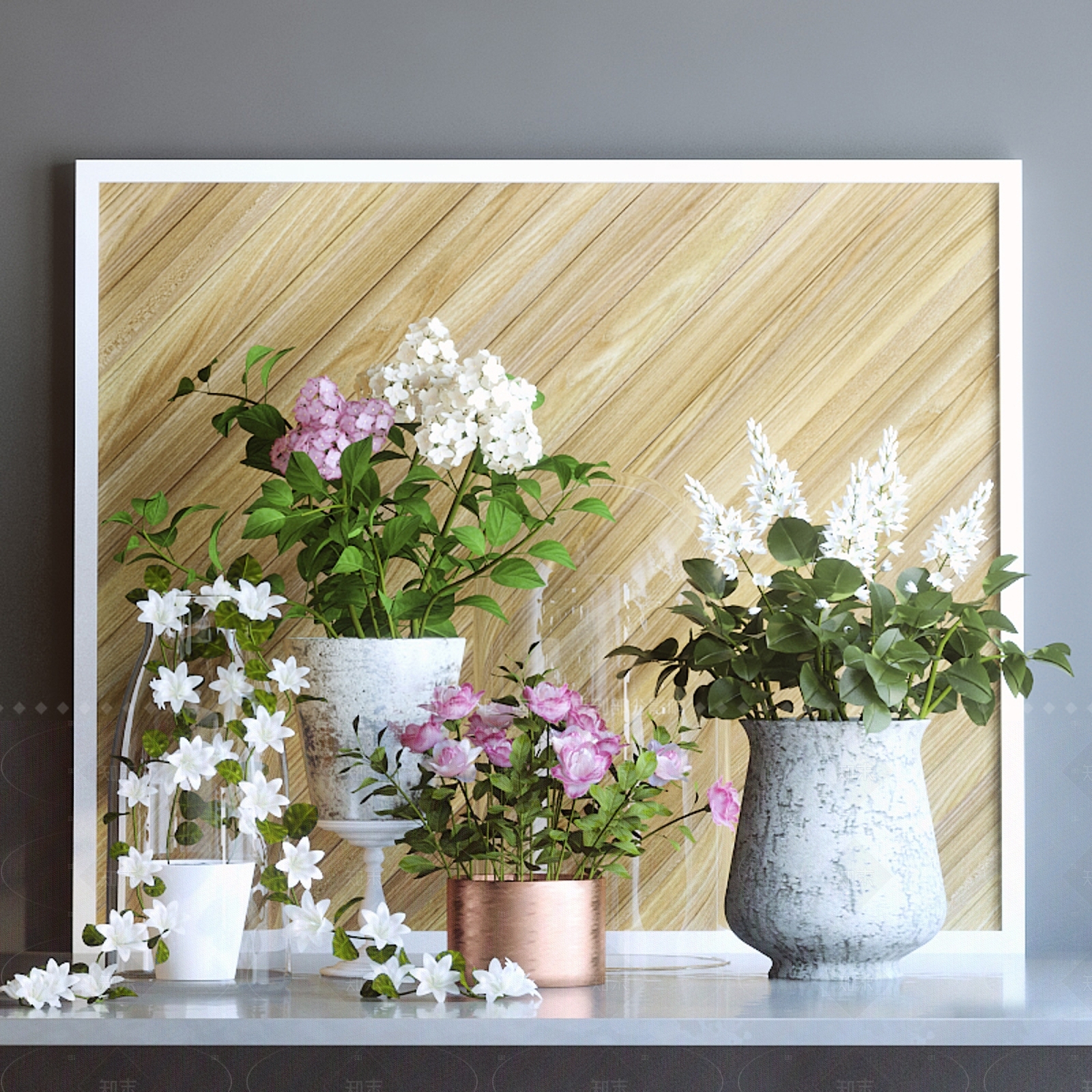 花3D模型下载【ID:1206407942】