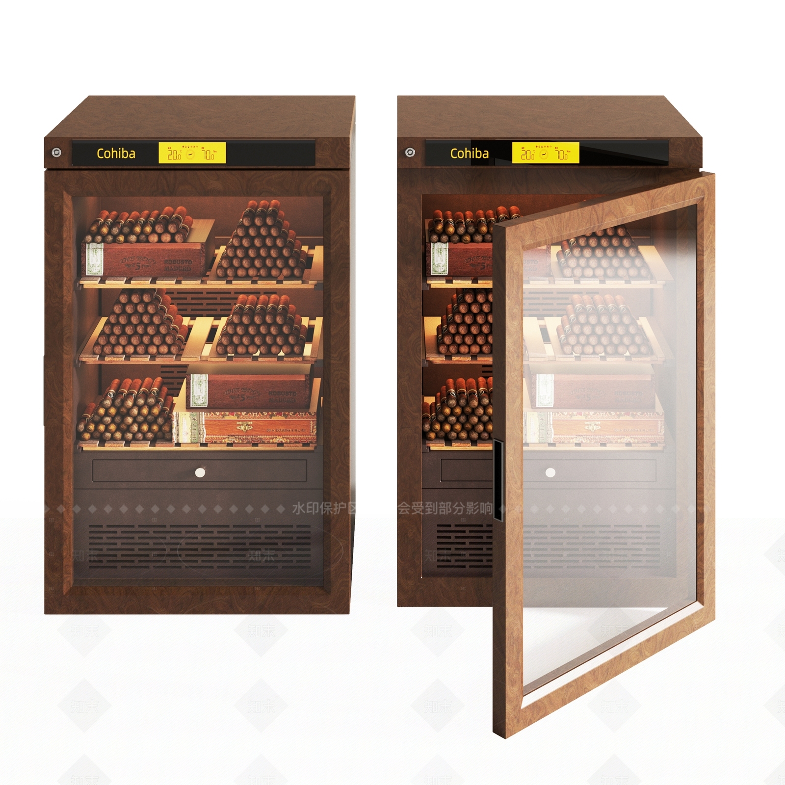 现代轻奢酒柜3D模型下载【ID:1206408527】