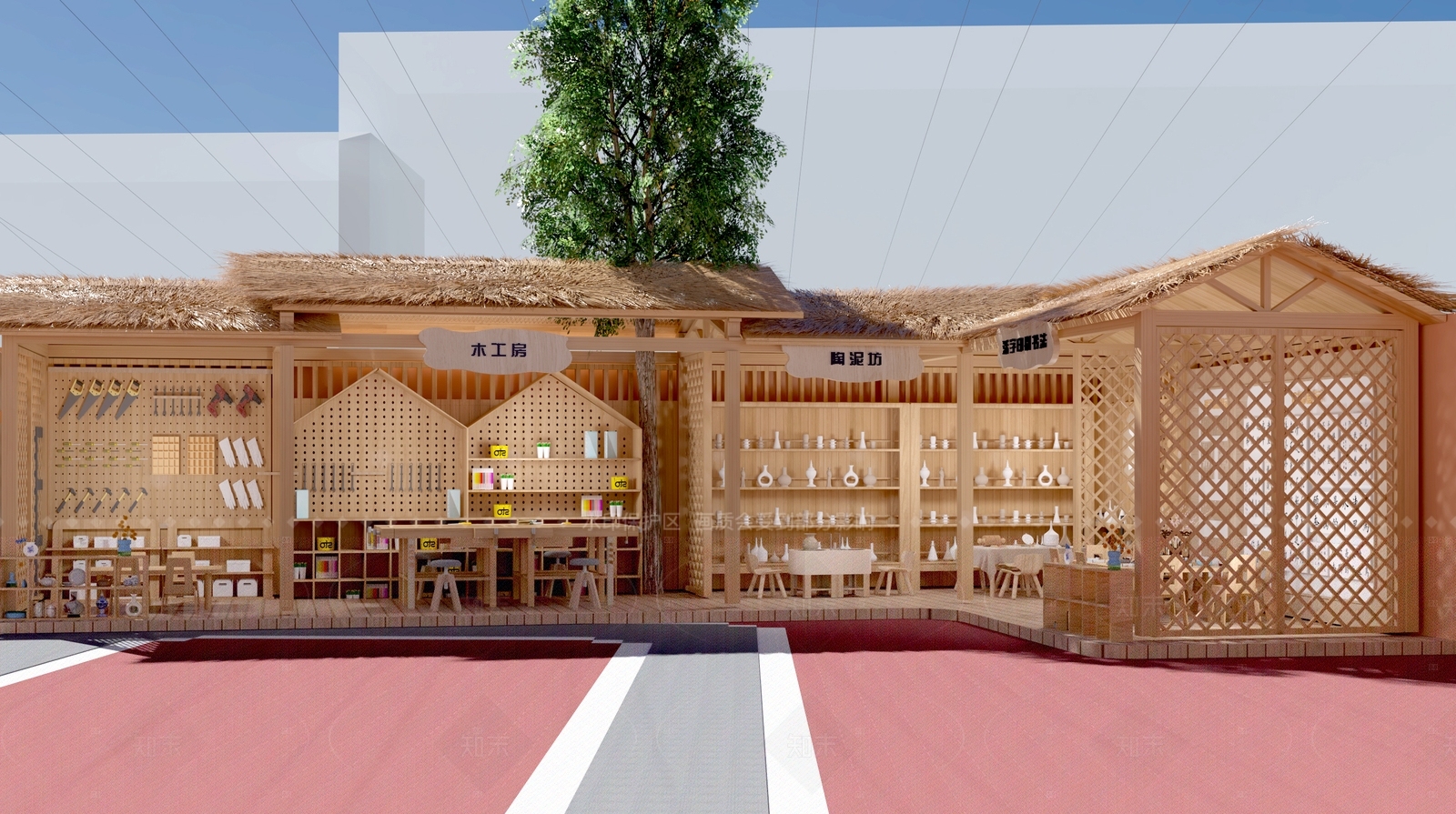 现代幼儿园3D模型下载【ID:1206410327】