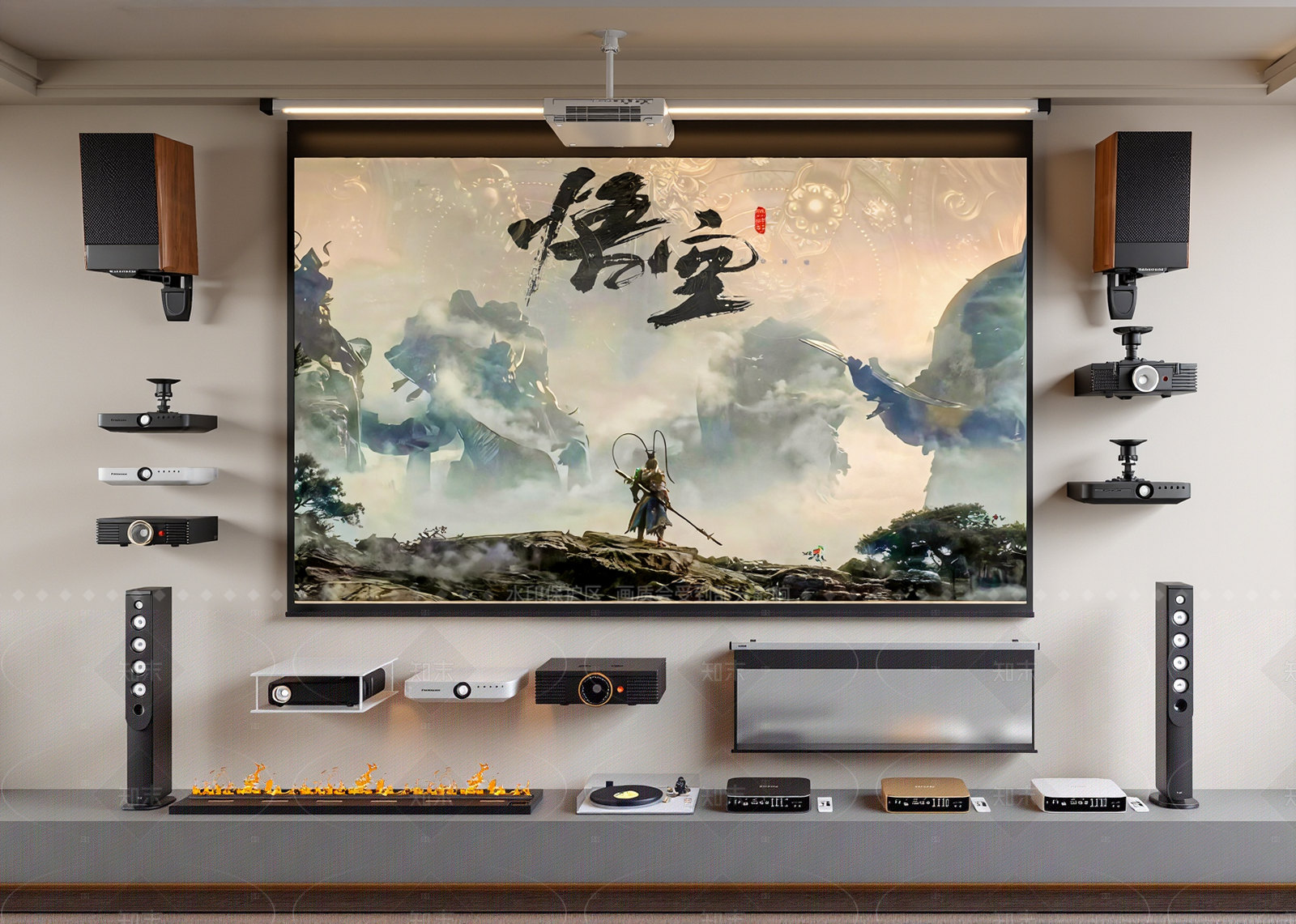 投影3D模型下载【ID:1206411640】