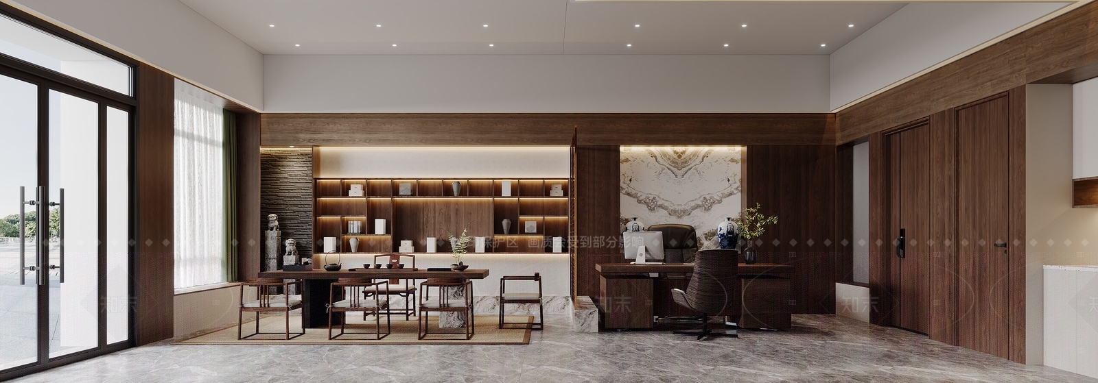 现代新中式其他通用空间3D模型下载【ID:1206413767】