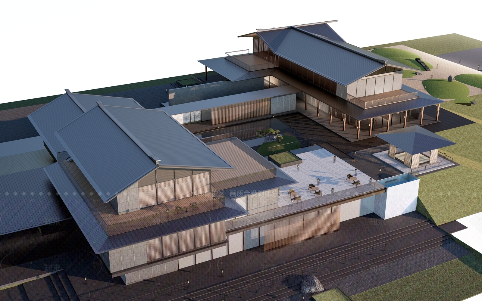 新中式其他景观小建筑SU模型下载【ID:1206420900】