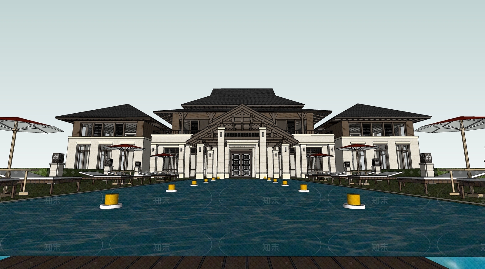 现代其他景观小建筑SU模型下载【ID:1206421108】