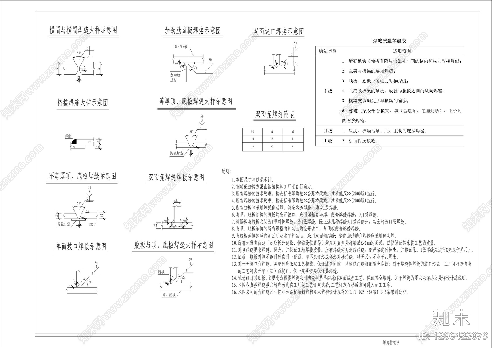 人行天桥景观cad施工图下载【ID:1206422079】