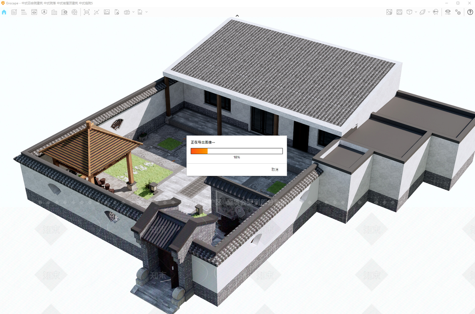 中式其他景观小建筑SU模型下载【ID:1206422690】