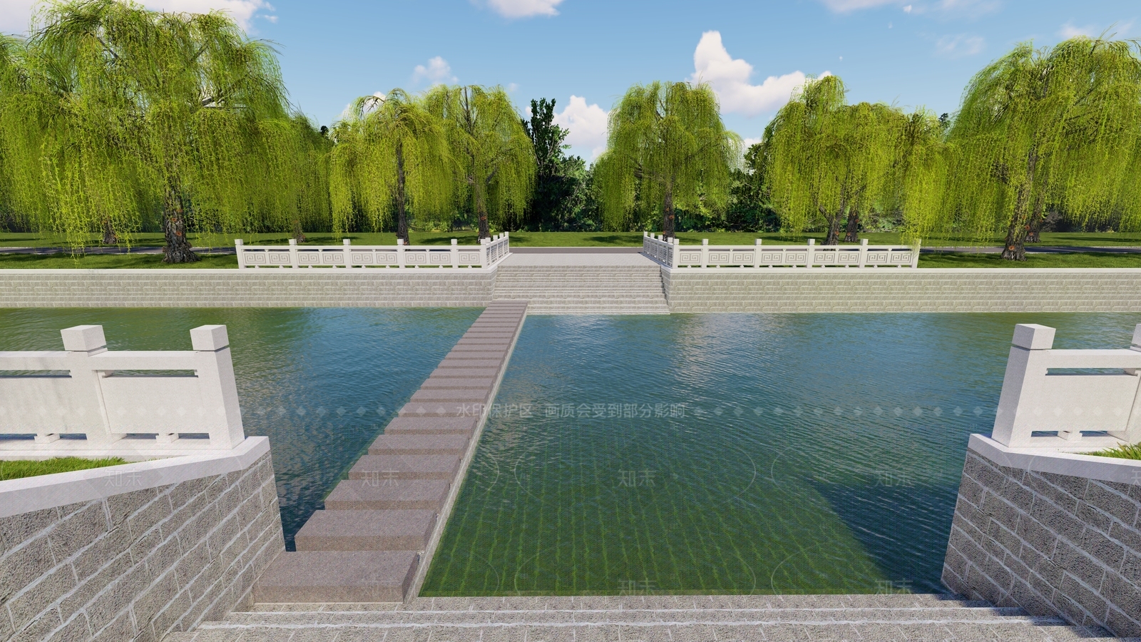 现代溪流SU模型下载【ID:1206473276】