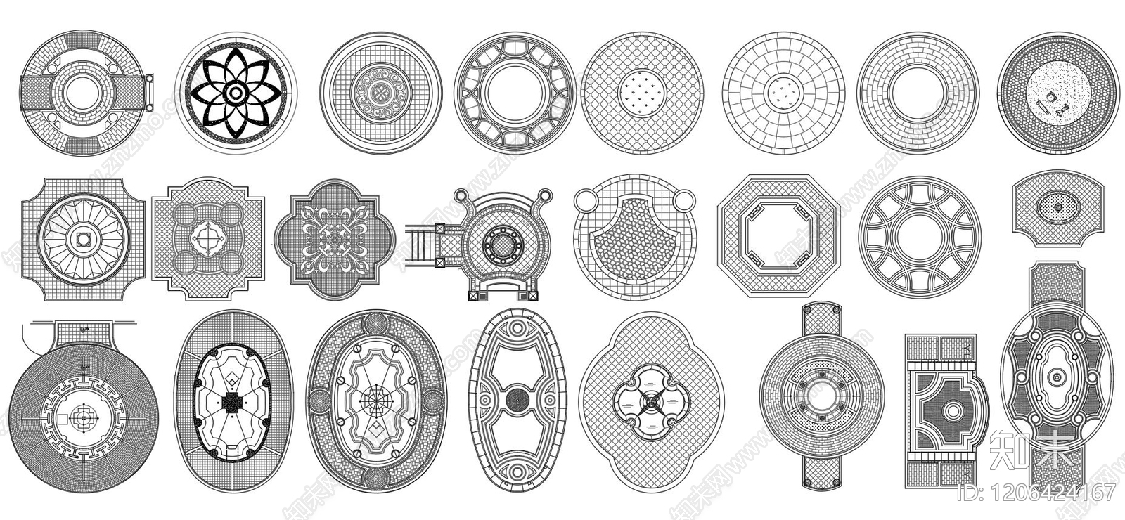 石材铺装施工图下载【ID:1206424167】