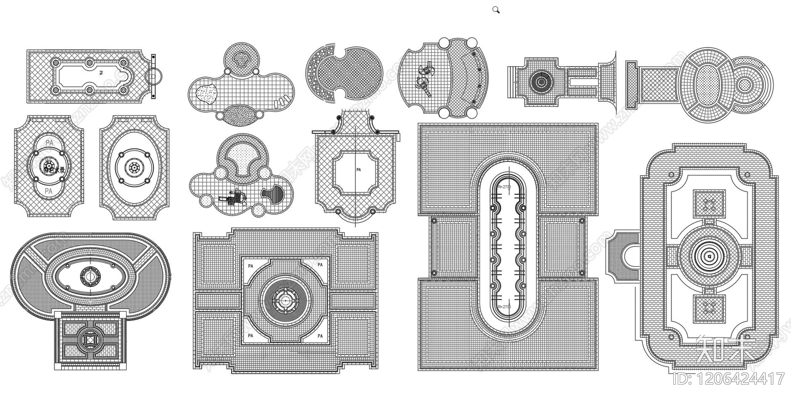 石材铺装施工图下载【ID:1206424417】