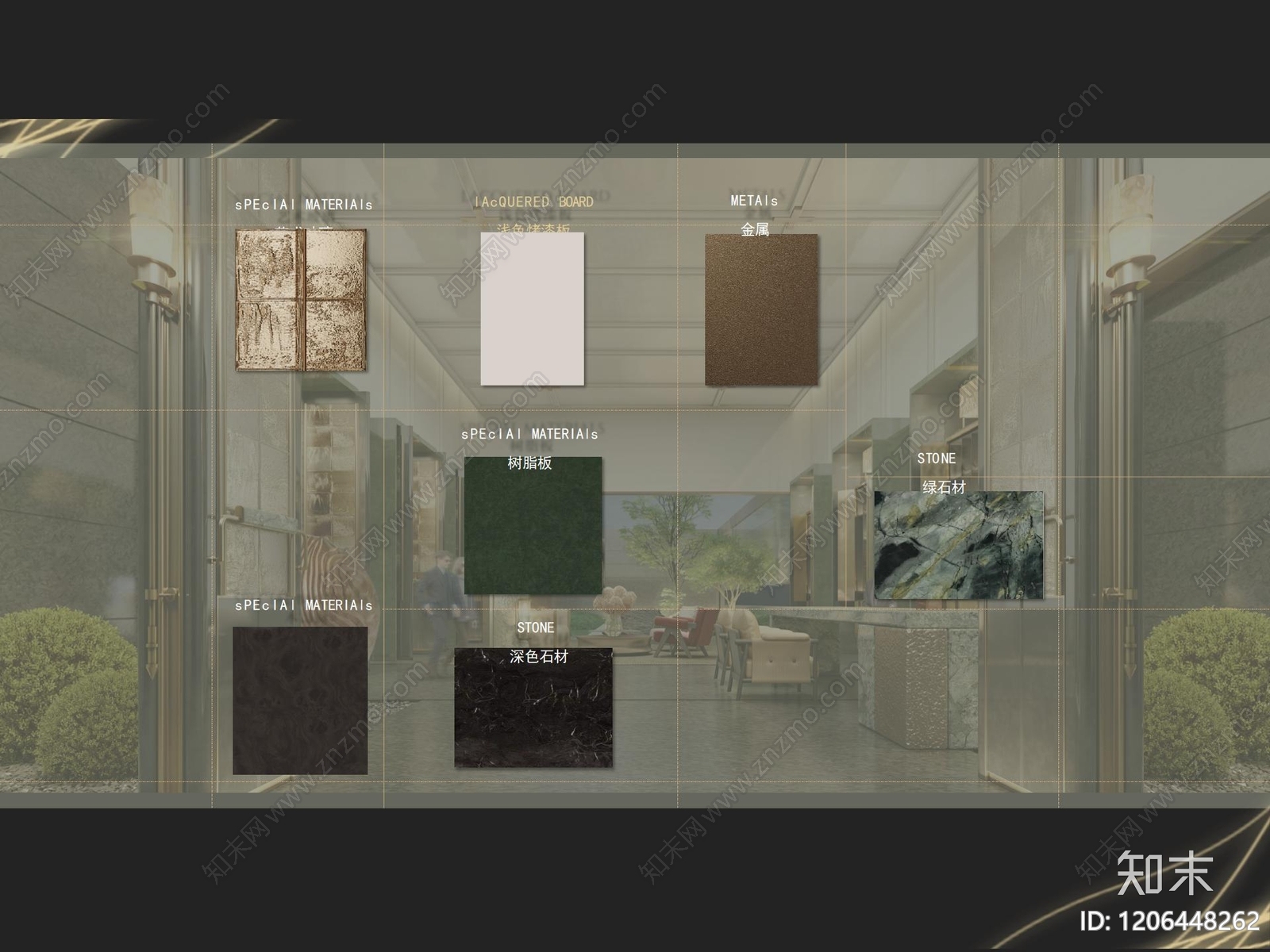 现代新中式售楼处下载【ID:1206448262】