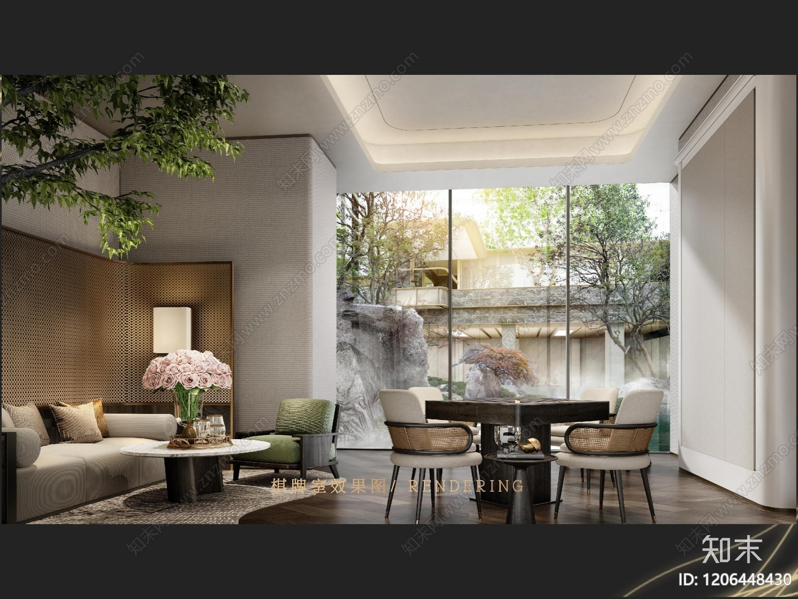 现代新中式休闲会所下载【ID:1206448430】