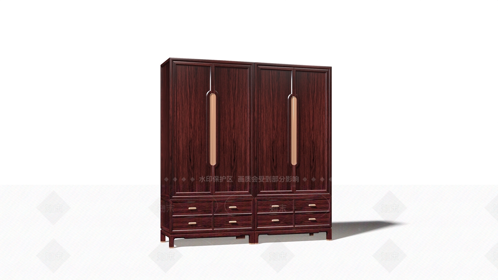 新中式中式衣柜3D模型下载【ID:1206452854】