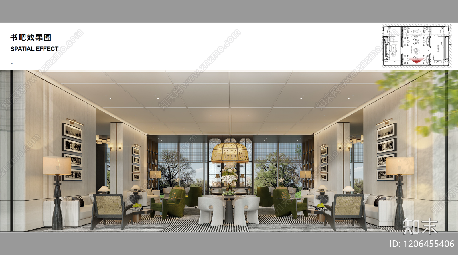 现代轻奢售楼处下载【ID:1206455406】