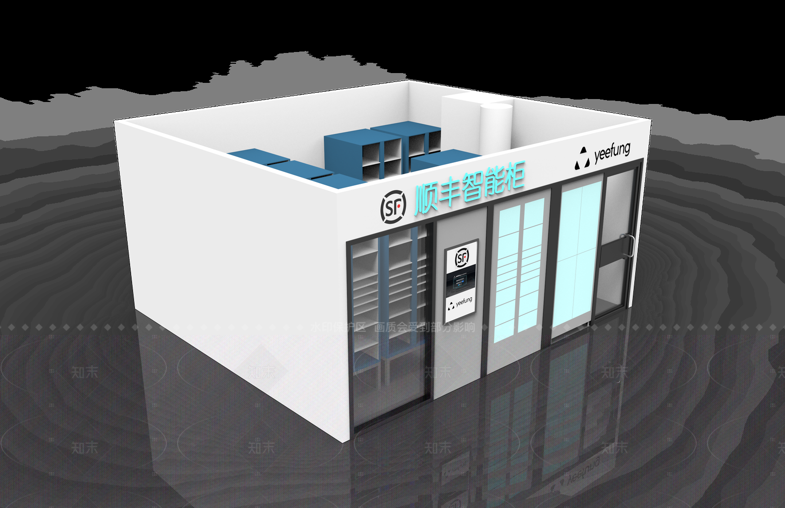 现代仓库SU模型下载【ID:1206455883】