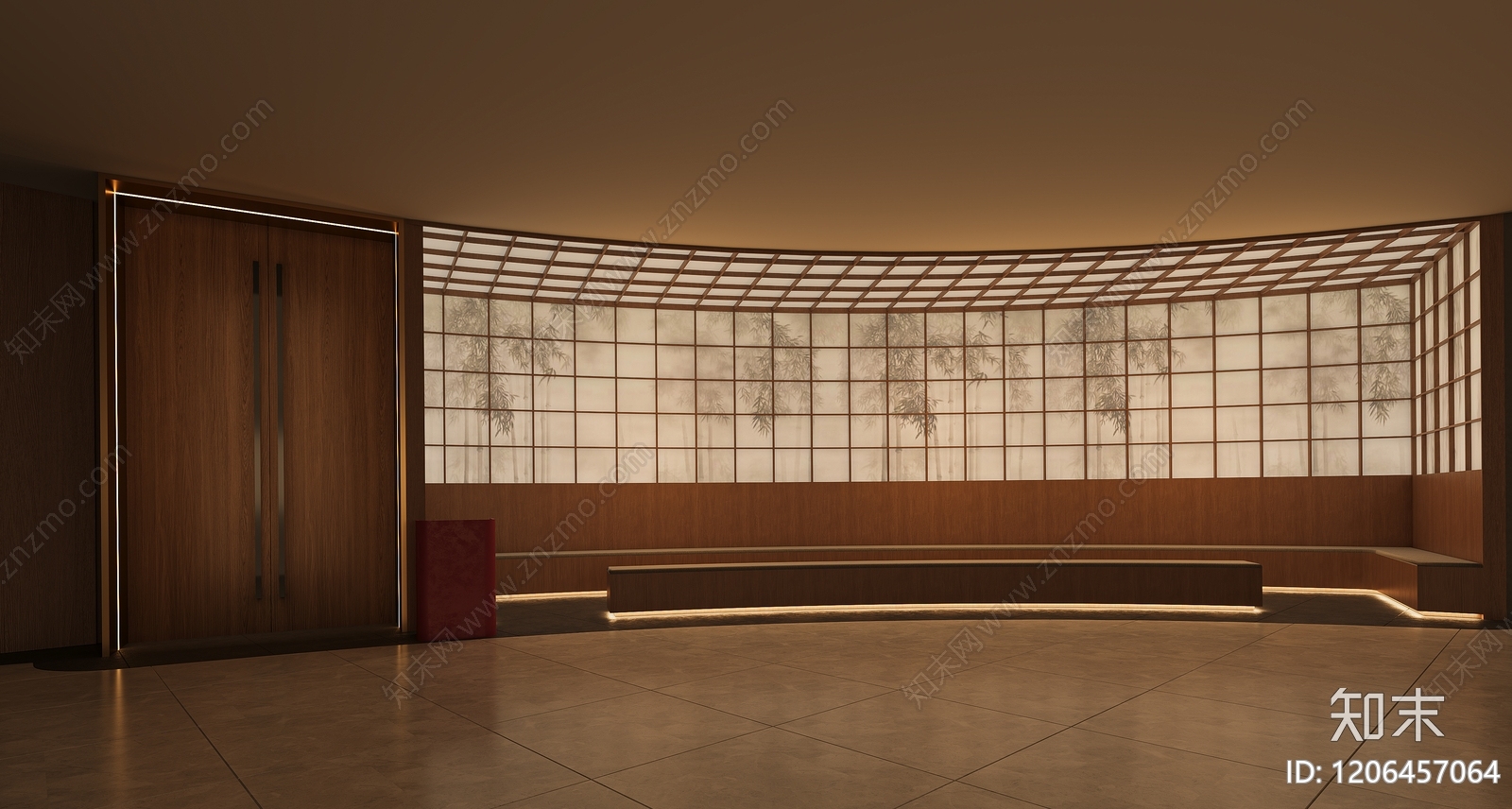 现代新中式中餐厅cad施工图下载【ID:1206457064】