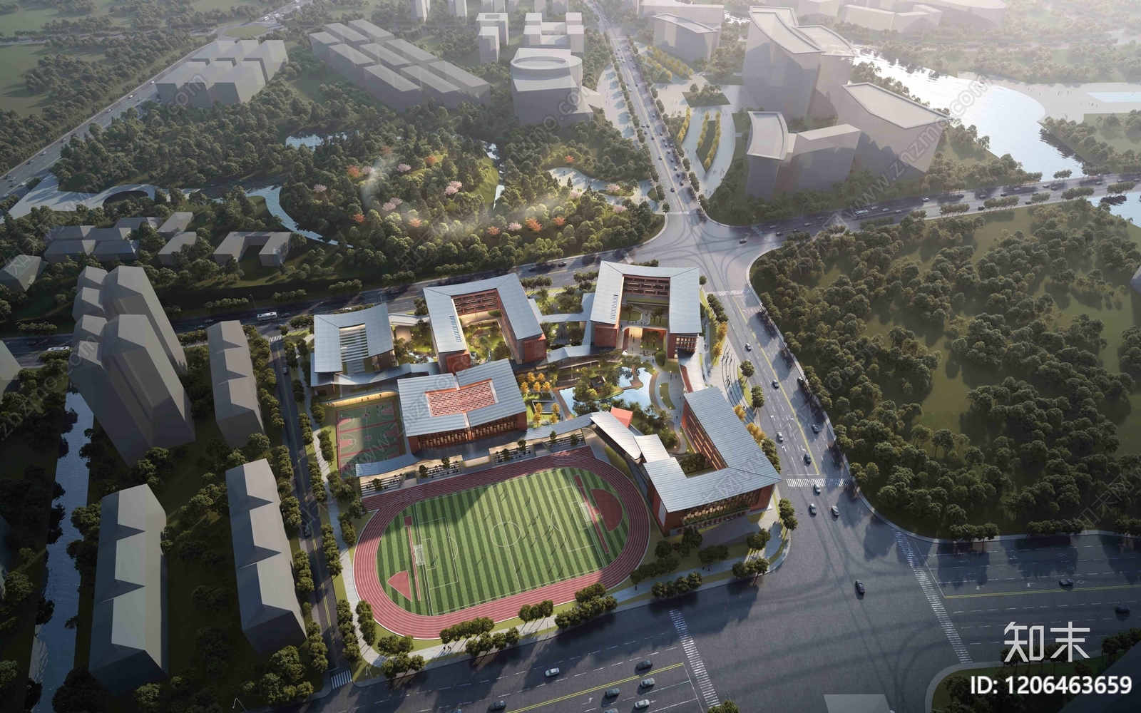 现代中小学建筑下载【ID:1206463659】