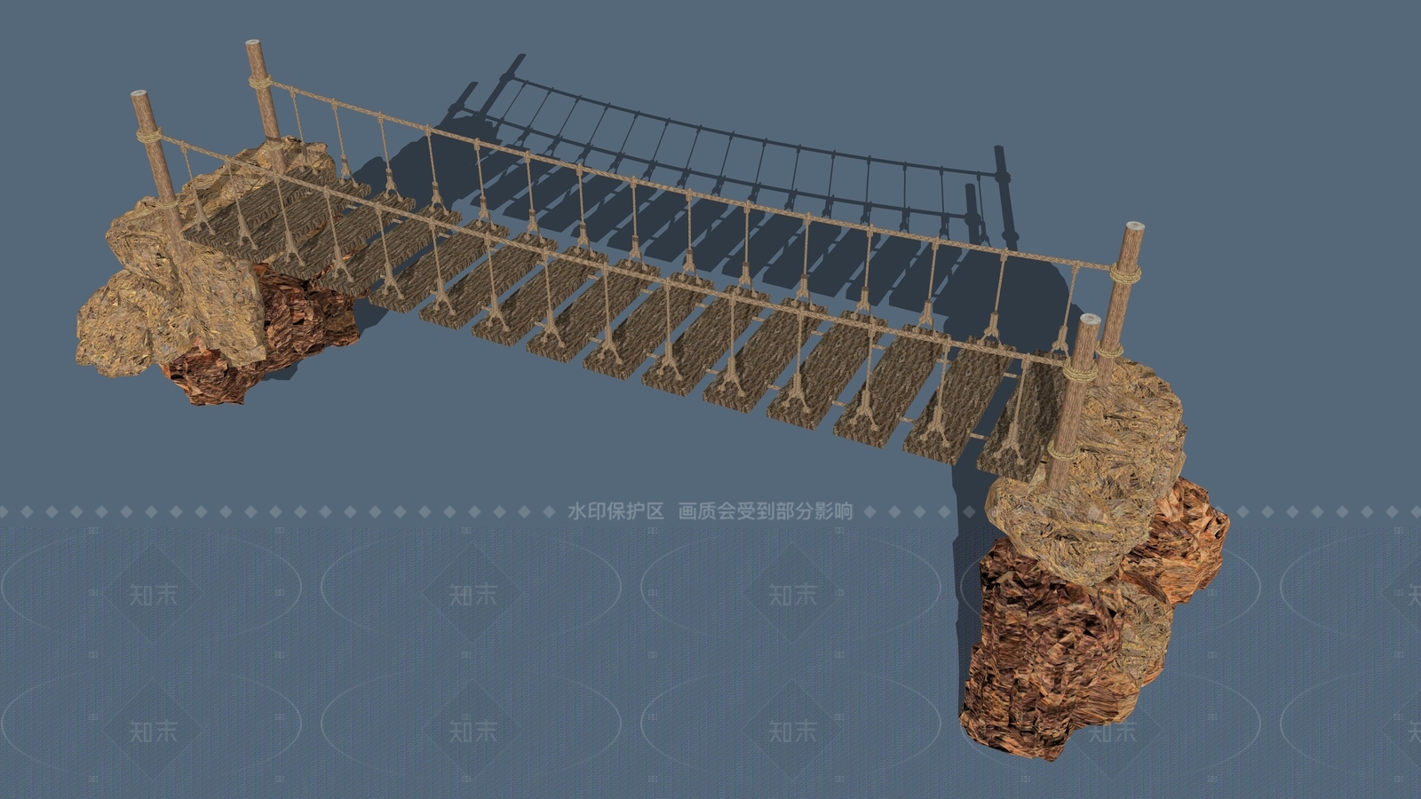 现代景观桥SU模型下载【ID:1206468475】