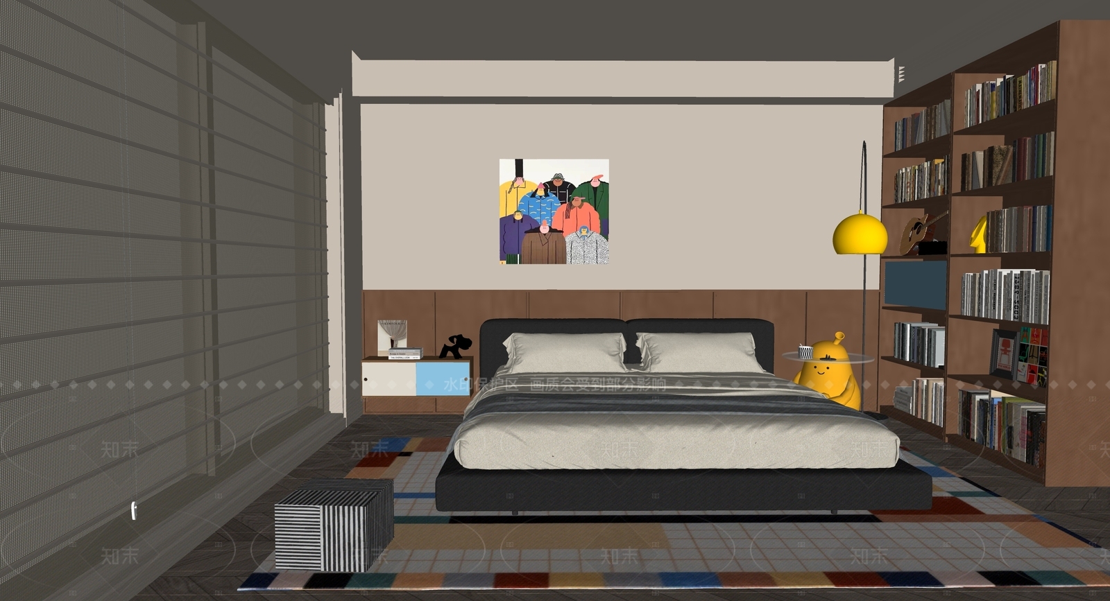 艺术挂画挂画SU模型下载【ID:1227355419】