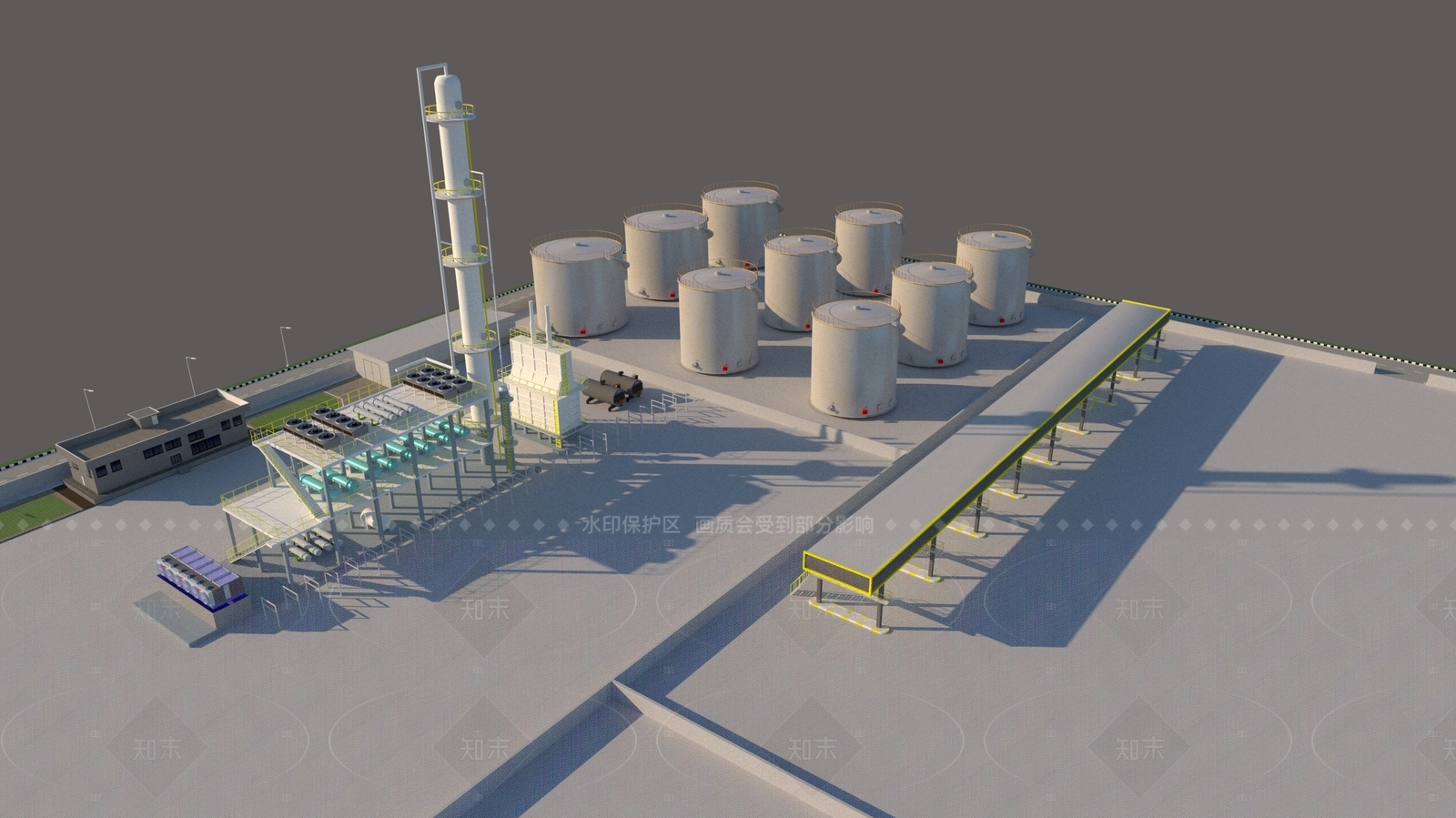 现代仓库SU模型下载【ID:1206472825】