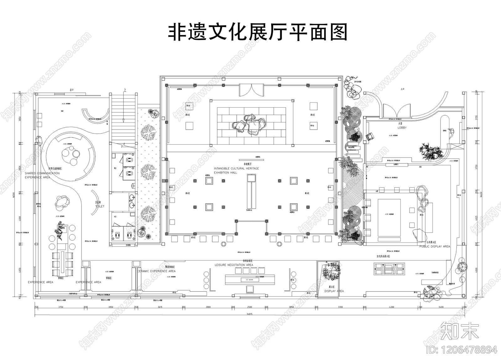 文化展厅施工图下载【ID:1206478894】