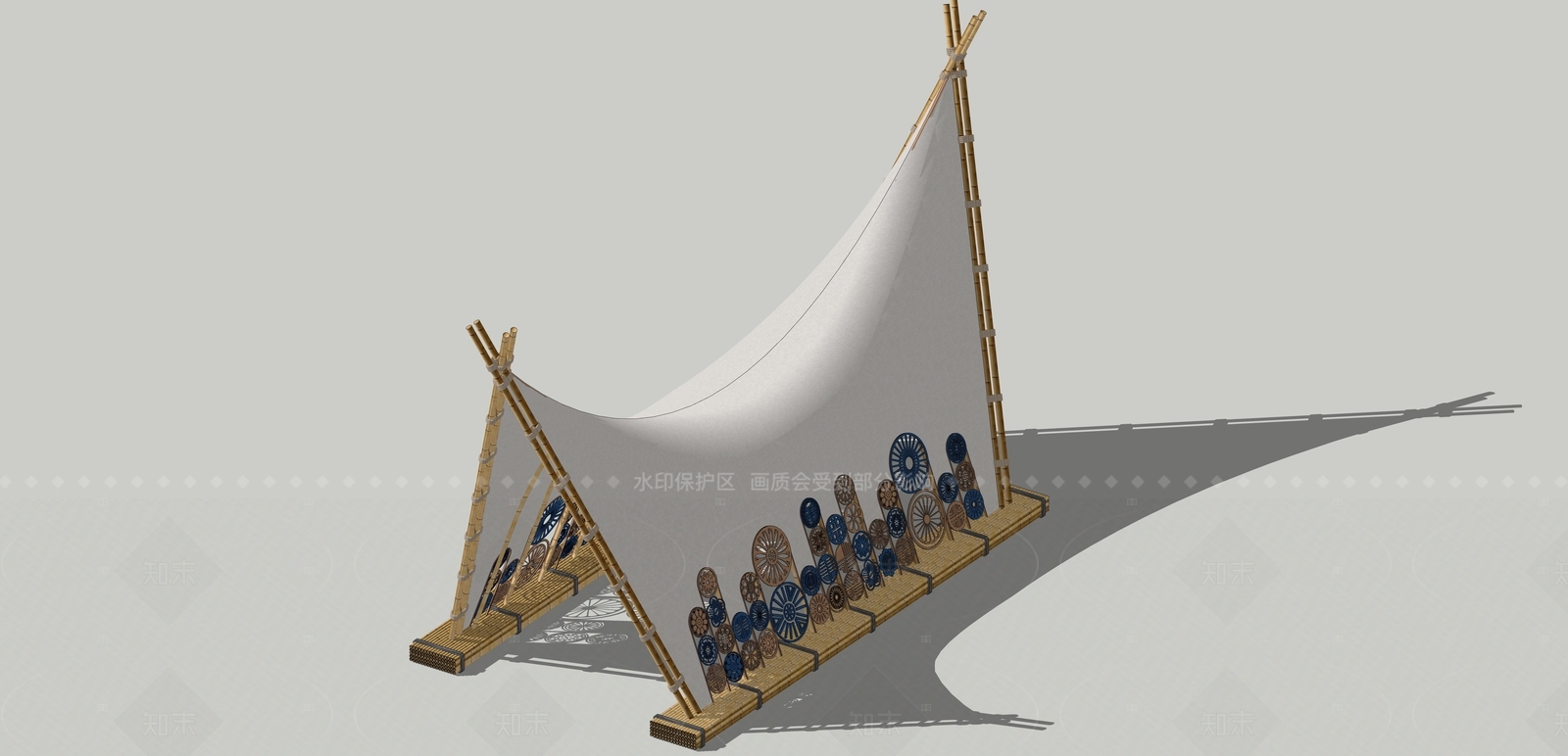帐篷SU模型下载【ID:1206479017】