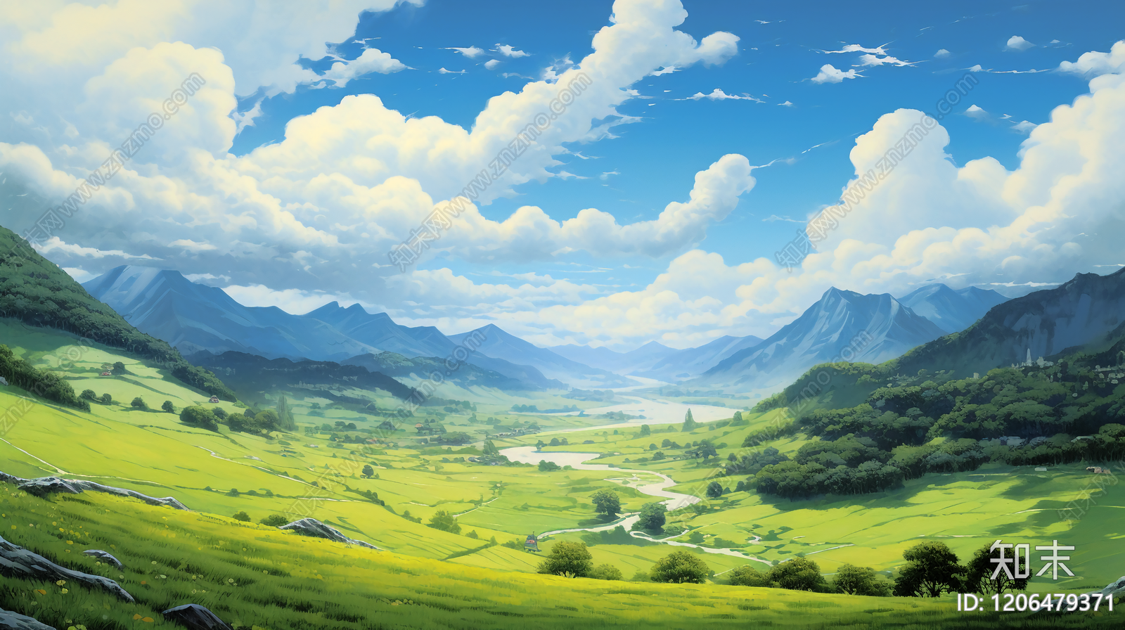 现代新中式其他屏幕贴图下载【ID:1206479371】