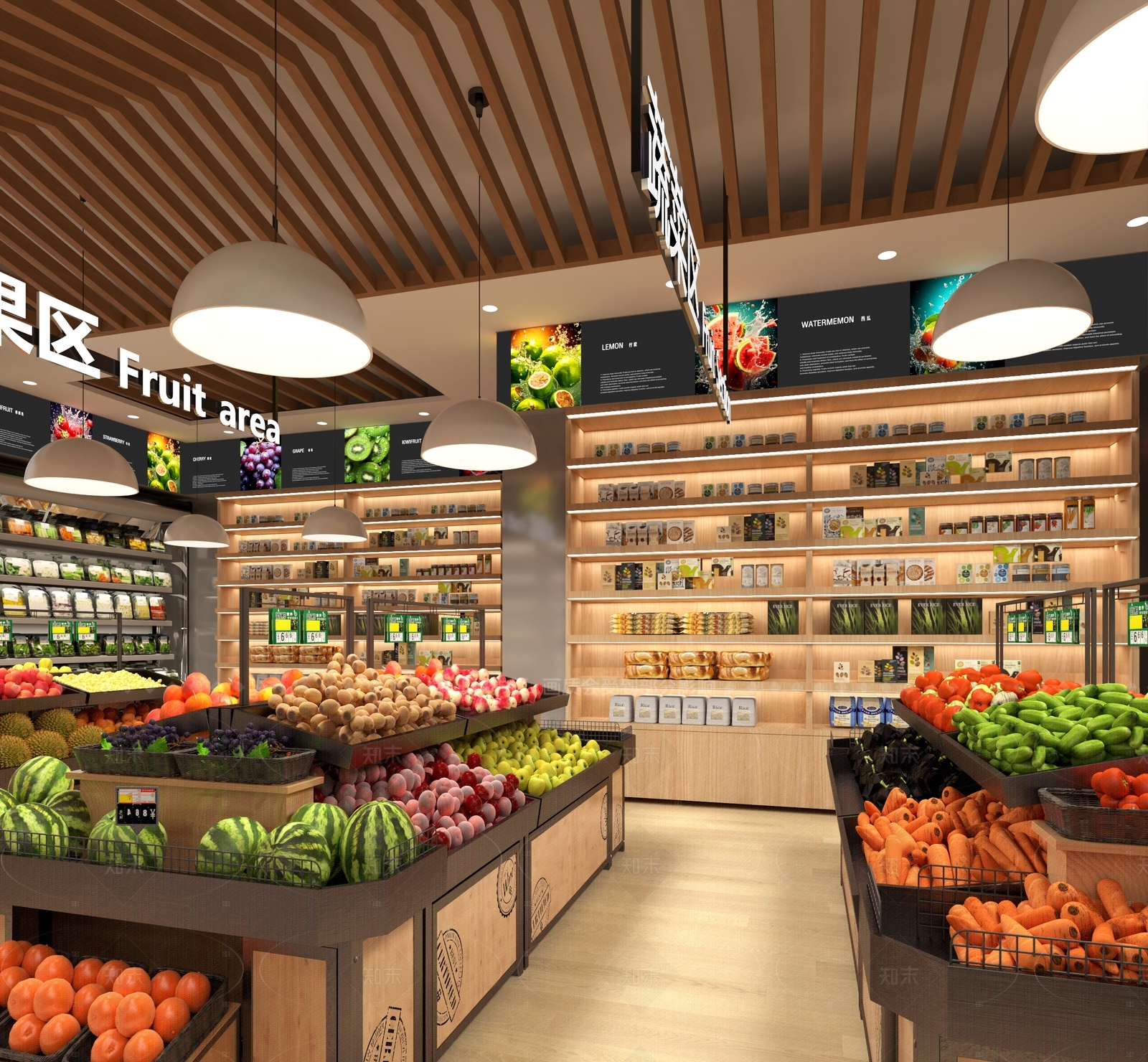现代水果店3D模型下载【ID:1206482277】