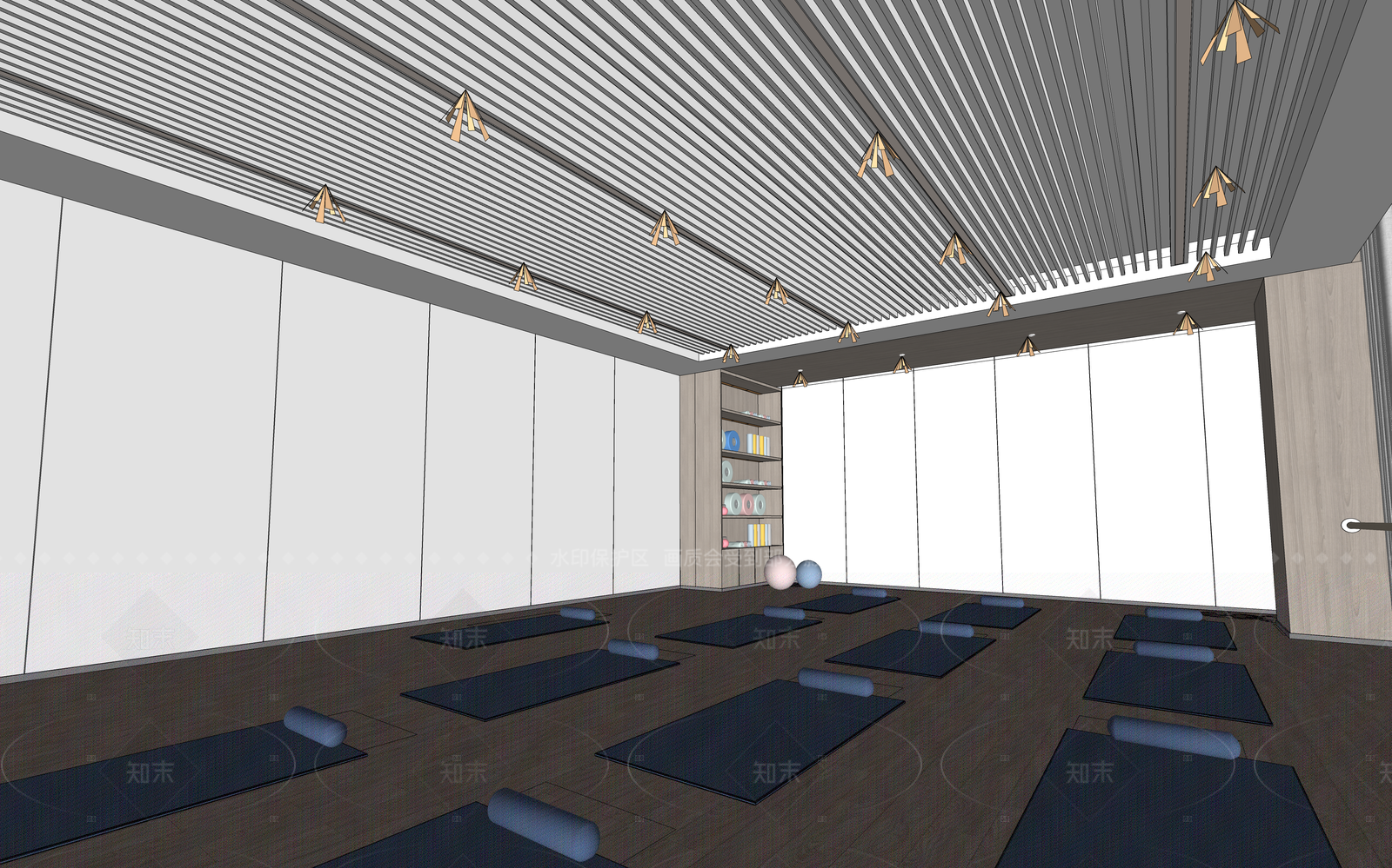 现代极简其他休闲娱乐空间SU模型下载【ID:1206482311】