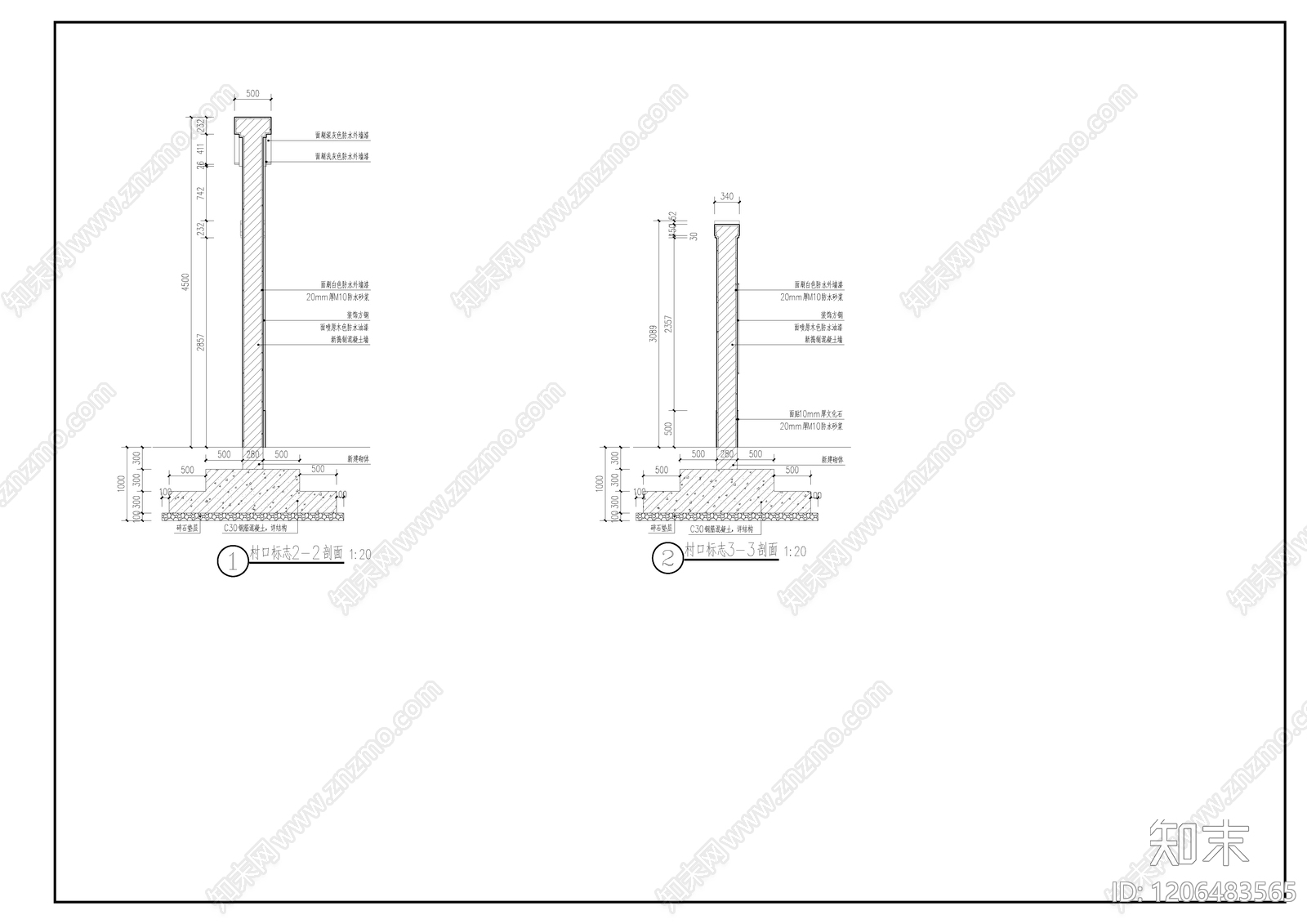 新中式其他景观cad施工图下载【ID:1206483565】