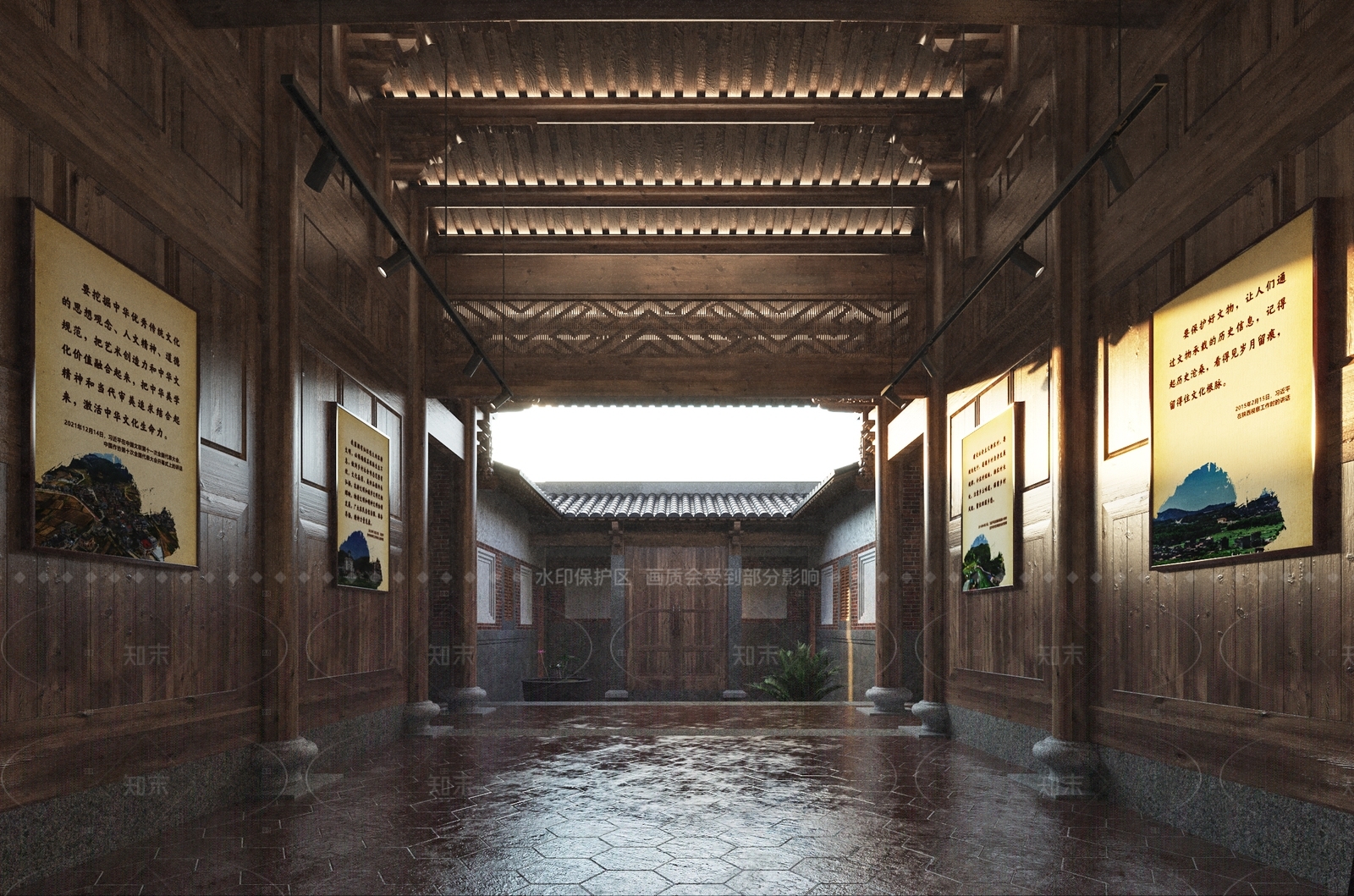 中式古建3D模型下载【ID:1206484984】
