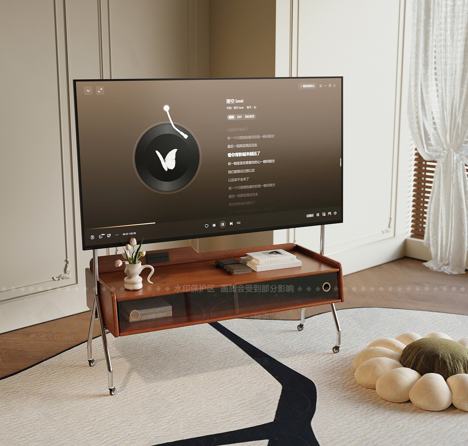 现代电视柜3D模型下载【ID:1206496289】