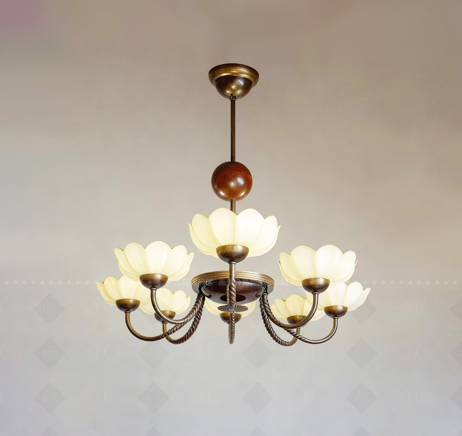 吊灯SU模型下载【ID:1206504212】